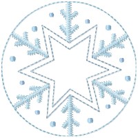 Star Snowflake Candle Mat -4 inch & Larger