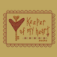 Keeper Of My Heart-4x4-Colorwork