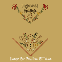 Gingerbread Blessing Bread Cloth-4X4