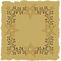 Berry Star Garland Candle Mat-Colorworks