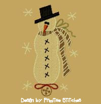 Snowman Ornament 5x7-Fill