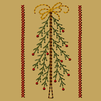 Stick Tree with Bow-4x4