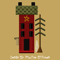 Winter Saltbox House 1-4X4