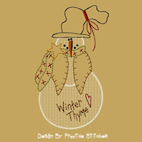 Winter Thyme Snowman-Colorworks-5x7